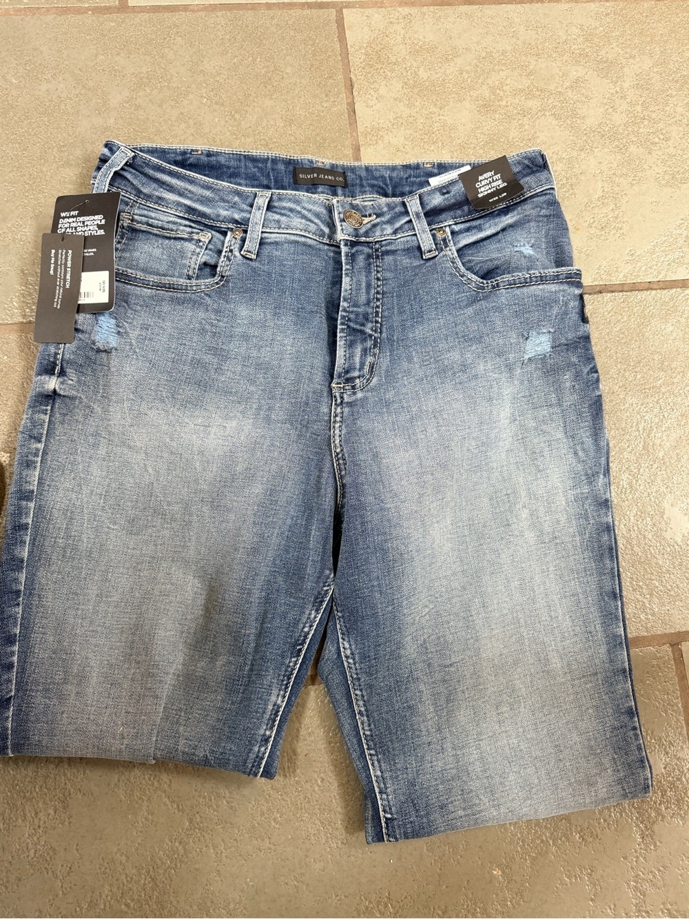 Silver Jeans Light Blue Skinny Denim jeans with Faded Finish
